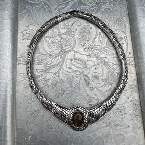MX Michael Morrison Mixed Silver and Gold Metal Necklace